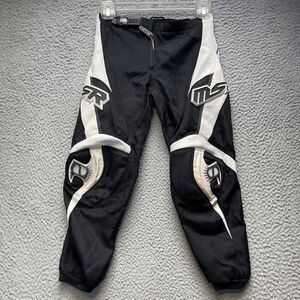 Motocross Pants Youth Size 24 Axxis MSR Rider Black White